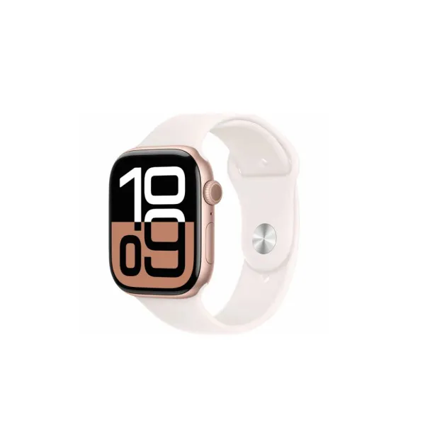 Smartwatch Apple Watch Series 10 GPS, 46mm Rose Gold, Aluminium Case with Light Blush Sport Band - M/L, MWWU3 EU