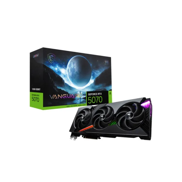 Placa Video MSI GeForce RTX 5070 Vanguard 12G SOC