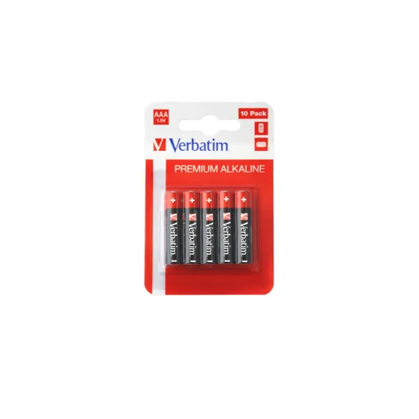 Verbatim Alcaline Battery AAA, 10pcs, Blister Pack