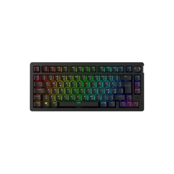 Keyboard HyperX Alloy Rise 75, Wireless, EN/RU, Black