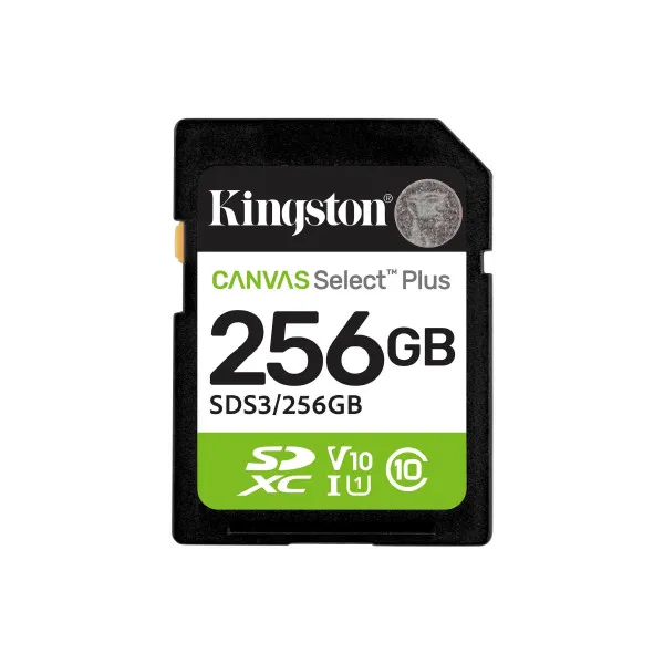Карта памяти SD 256GB Kingston Canvas Select Plus Gen3 SDS3/256GB