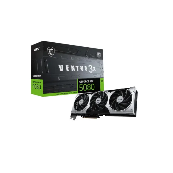 Placa Video MSI GeForce RTX 5080 Ventus 3X OC Plus