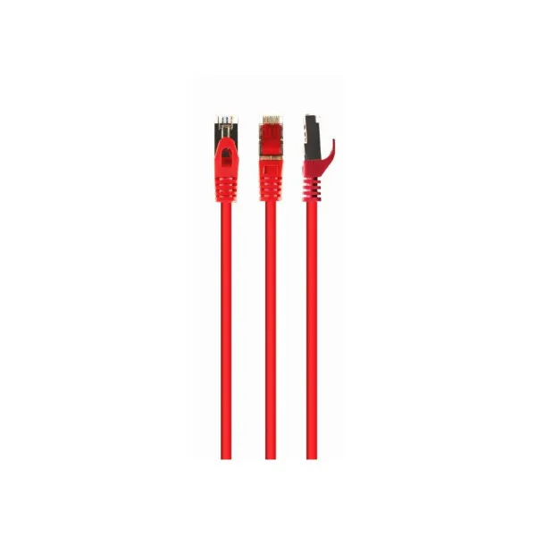 Patch Cord Cat.6A S/FTP Low Smoke Zero Halogen (LSZH) Gembird, Red