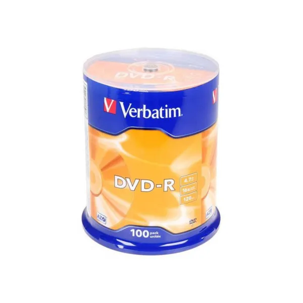 Verbatim DataLifePlus DVD-R AZO 4.7GB 16X MATT SILVER SURFAC - Spindle 100pcs.