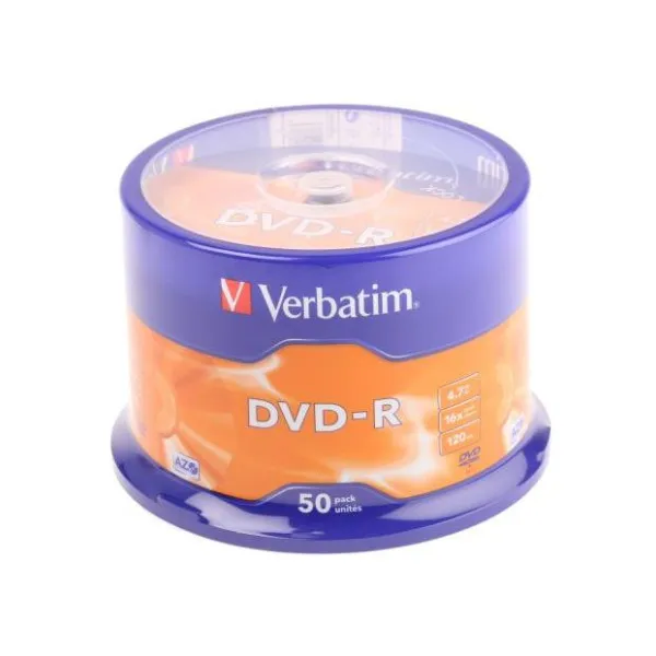 Verbatim DataLifePlus DVD-R AZO 4.7GB 16X MATT SILVER SURFAC - Spindle 50pcs.