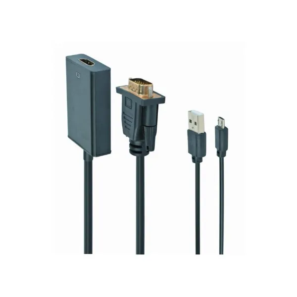 Gembird A-VGA-HDMI-01, Black