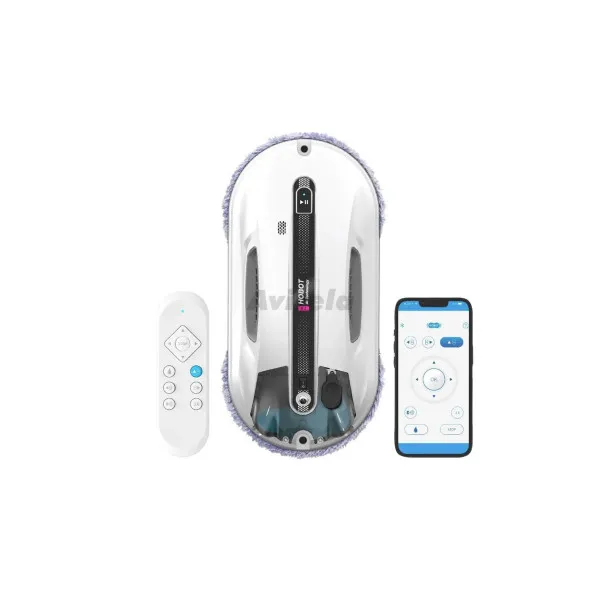 Робот для мытья окон HOBOT R3, двойной ультразвуковой распылитель, технология биомимикрии, интеллектуальный план маршрута на основе искусственного интеллекта