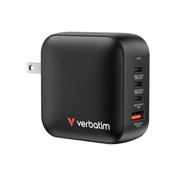 Verbatim Mini GaN Charger 100W, Negru