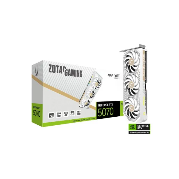 Видеокарта Zotac GeForce RTX 5070 AMP White Edition