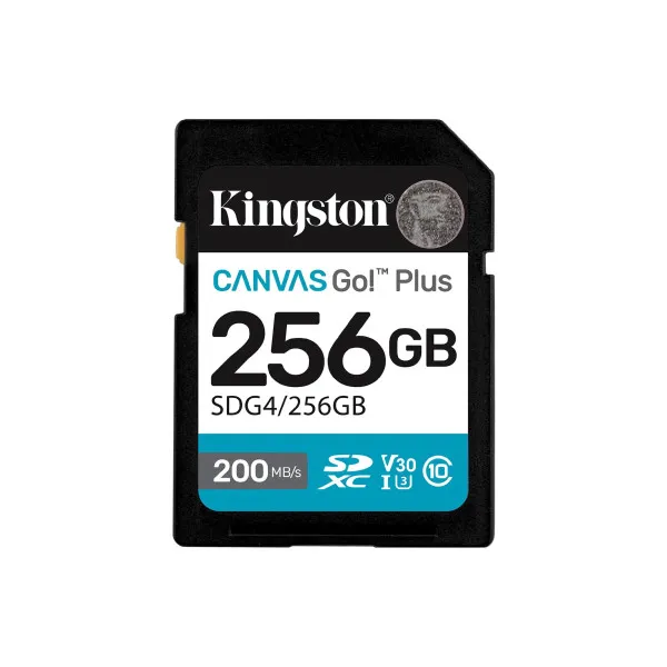 Card de memorie SD 256GB Kingston Canvas Go! Plus Gen 4 SDG4/256GB