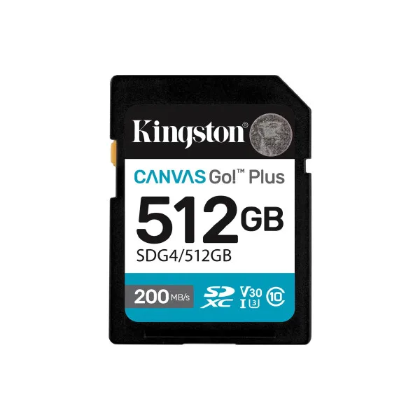 Card de memorie SD 512GB Kingston Canvas Go! Plus Gen 4 SDG4/512GB