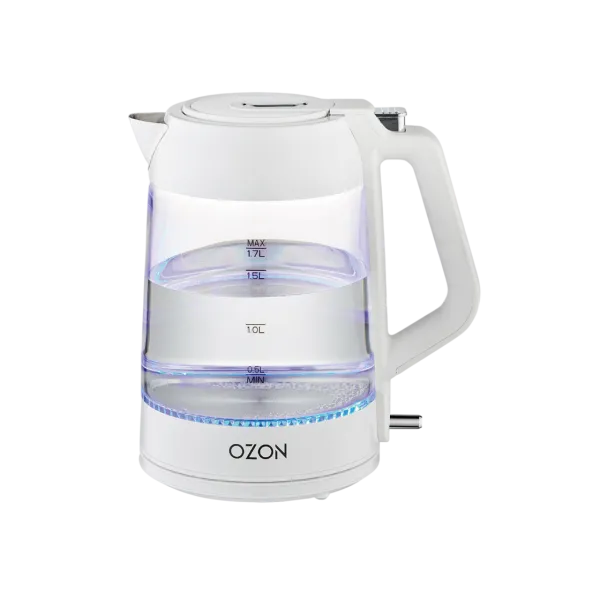 Kettle Ozon EKC-1705A-GS, White