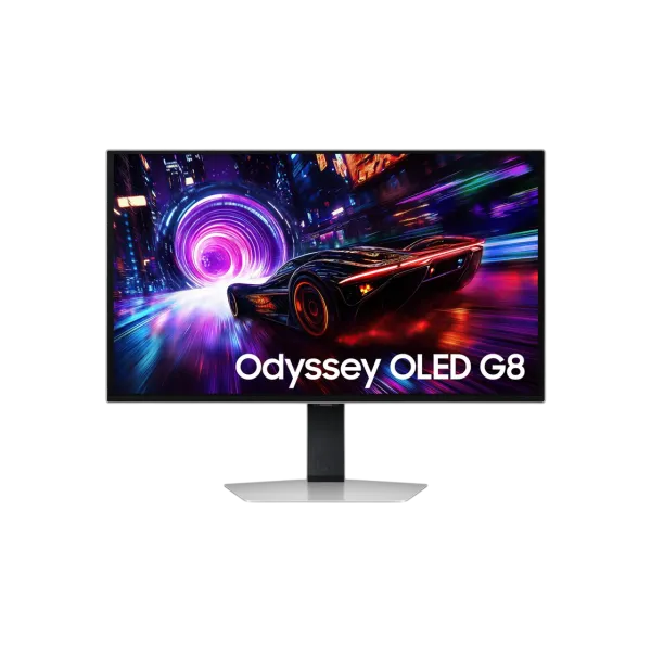 27-дюймовый монитор SA2MSUNG Odyssey G8 S27FG812S, серебристый, OLED, 3840 x 2160, 240 Гц, 0,03 мс, GT-GT, 250 кд, HDR10+, DP, HDMI, USB, Type C, поворотный
