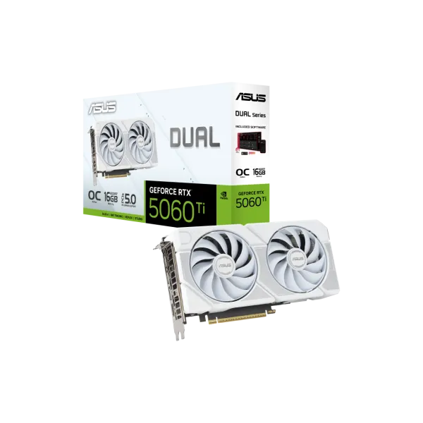 Видеокарта Asus GeForce RTX 5060 Ti Dual White OC