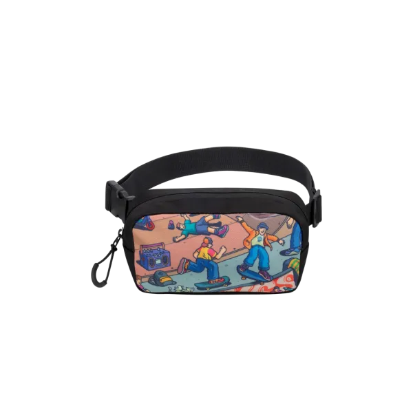 Waistpack Bag Rivacase 5410 Skaters, Black