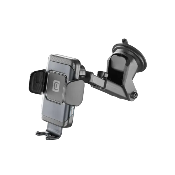 Suction Cup Car Holder Cellular, Hug Dual Pro With Wireless Charging 15W, Black