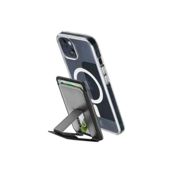 Magnetic Card Holder Cellular, Pocket Stand Mag, Black