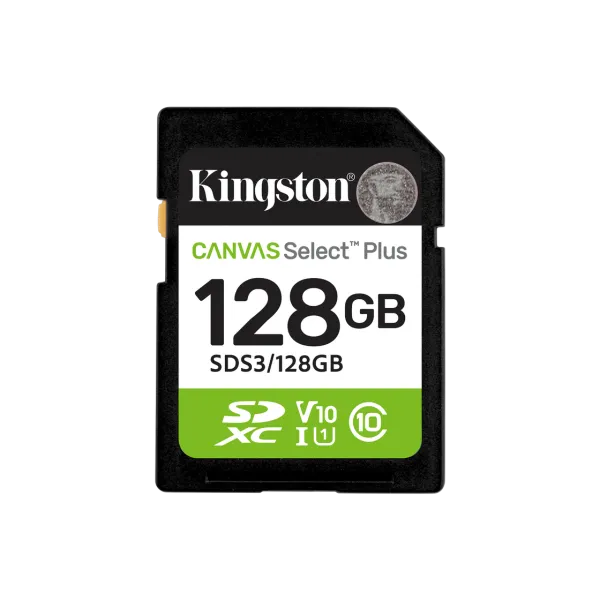 Card de memorie SD 128GB Kingston Canvas Select Plus Gen3 SDS3/128GB