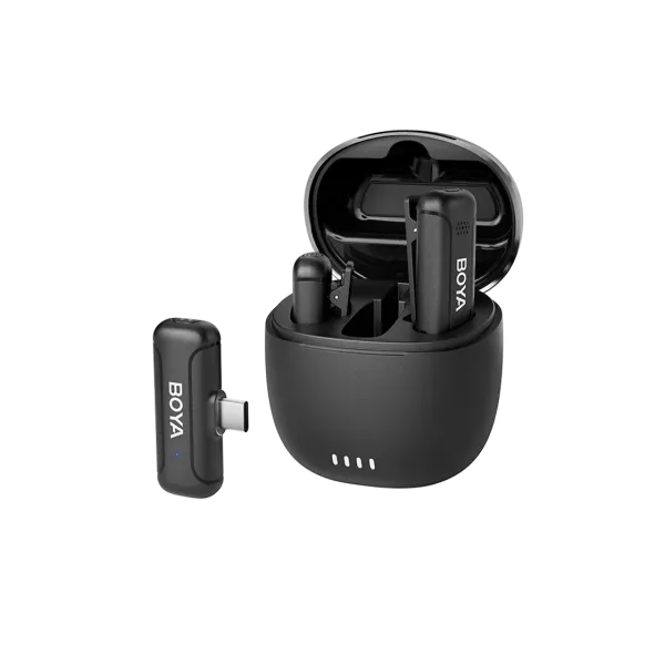 Microphone Wireless Boya BY-WM3T-U2 (Charging Case)(Type C - 2 mic), Black