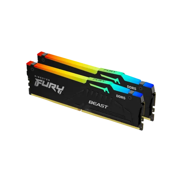Оперативная память 32GB (Kit of 2x16GB) DDR5-6800 Kingston Fury Beast RGB, Black