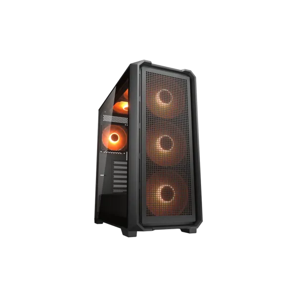 Case ATX Cougar MX600 Air PRO  w/o PSU, 5x140mm, 1x120mm, ARGB PWM, TG: Front&Side, 2xUSB3.0, 1xUSB-C, 1x2.5&