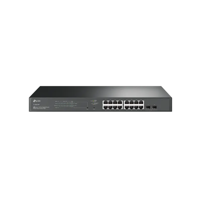 16-портовый гигабитный интеллектуальный POE+ коммутатор TP-LINK "TL-SG2218P", 2xSFP 1Gbit, бюджет 150 Вт
