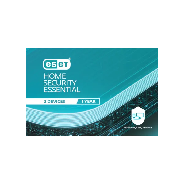 ESET Home Security ESSENTIAL 1 year. For protection 2 objects