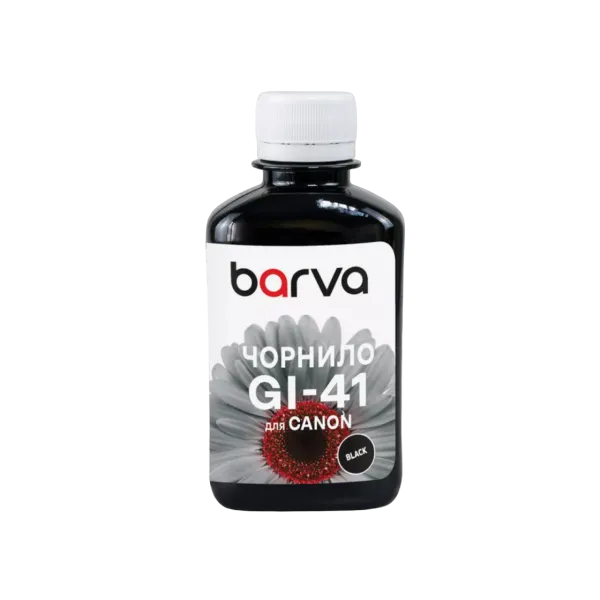 Чернила Барва для Canon G серии черные (GI-41 BK)