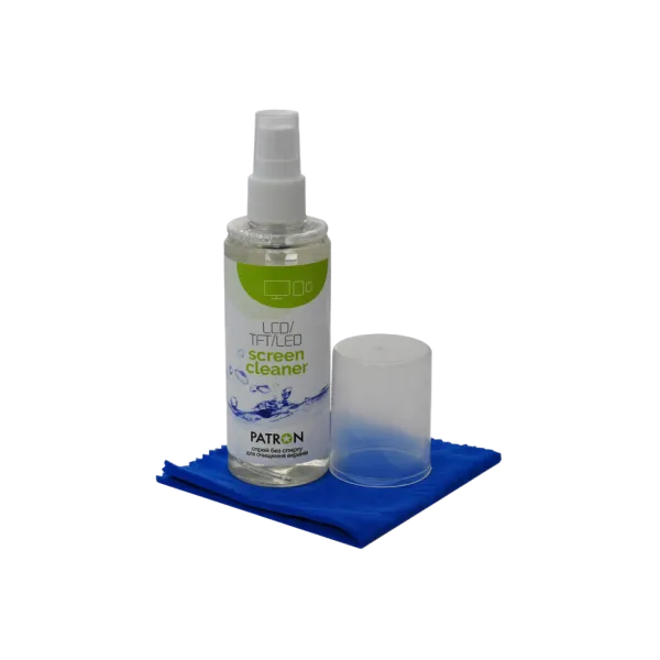 Набор для чистки экранов PATRON "F3-022" (Спрей 120мл+Салфетка) Patron