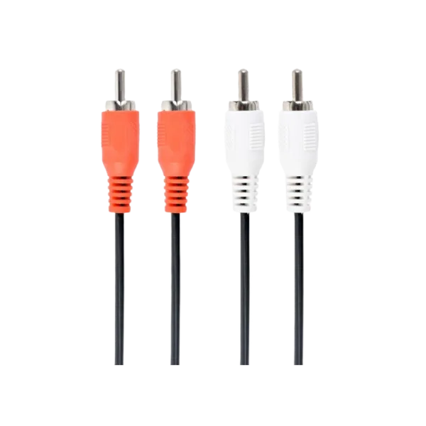 Cable RCA*2 - RCA*2,  1.8m, Cablexpert, CCA-2R2R-6