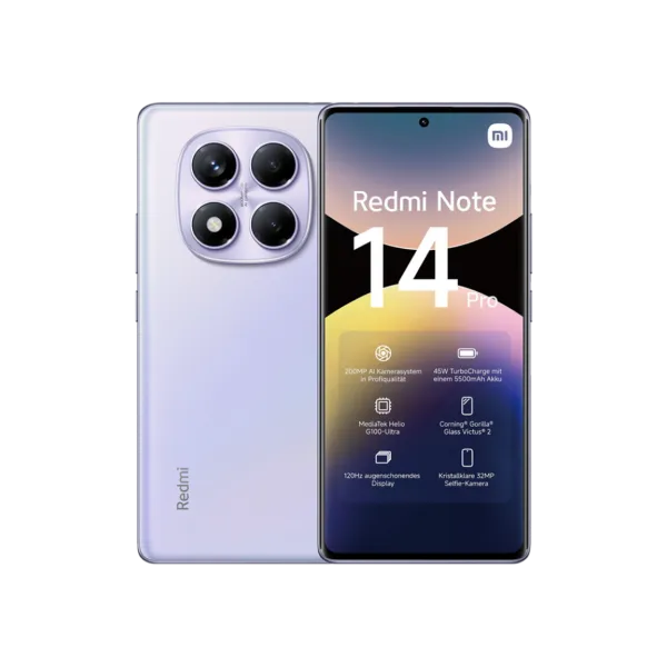 Xiaomi Redmi Note 14 Pro 4G 8/256GB NFC EU Purple