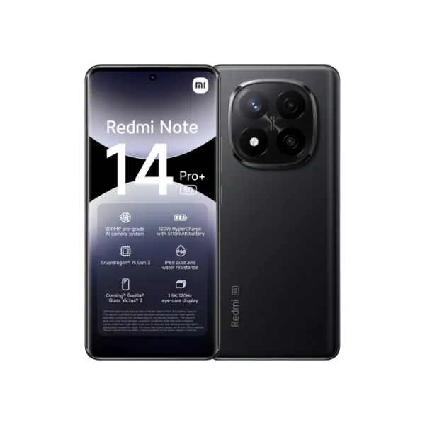 Xiaomi Redmi Note 14 Pro+ 5G 12/512GB EU Midnight Black