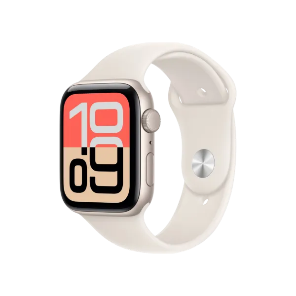 Smartwatch Apple Watch SE 3 44mm Aluminum Case with Starlight Sport Band - M/L MEHJ4 GPS, Starlight