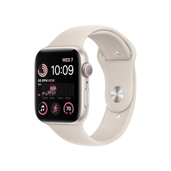 Smartwatch Apple Watch SE 2 44mm Aluminum Case with Starlight Sport Band - M/L, MXEV3 GPS, Starlight