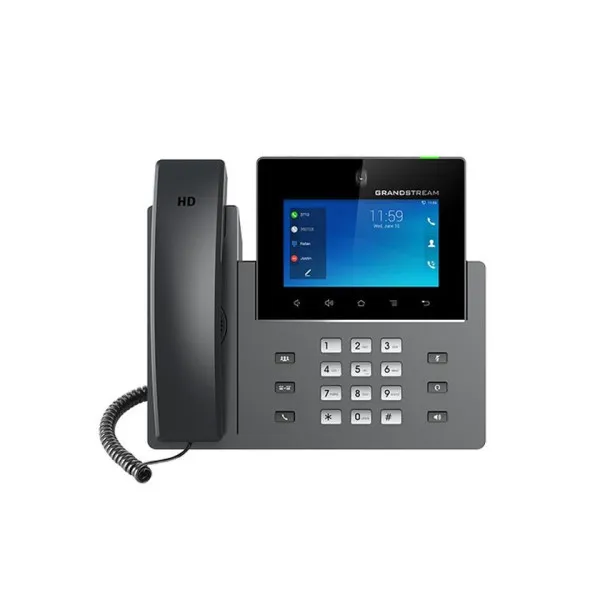 Grandstream GXV3450 Video, 16 SIP, 16 Lines, Android, 5" Touch Screen, PoE, Wi-Fi 5, Black