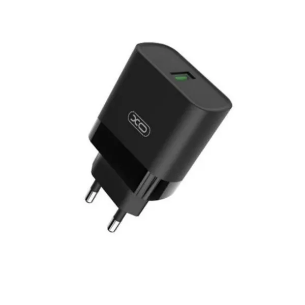 XO L63, Micro-USB Cable, 1USB, Quick Charge 3.0, 15W, Black