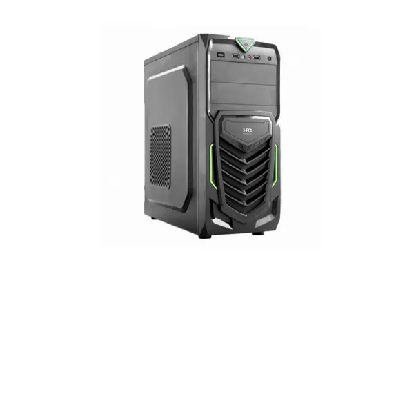 Корпус для ПК HPC B-13, 500W, Black/Green