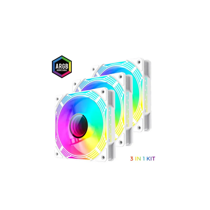 Кулер для корпуса Gamemax KF300 WH, White