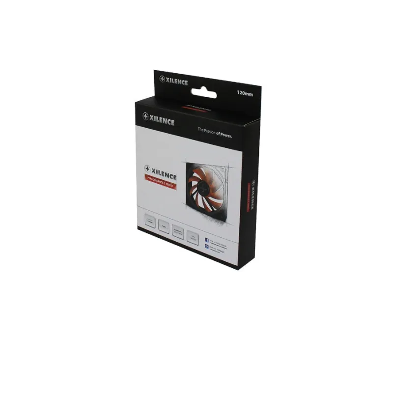 Cooler Carcasa PC Xilence XPF120.R.PWM, Black/Red