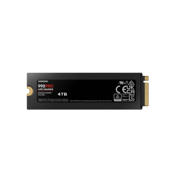 SSD 4.0TB Samsung 990 Pro w/Heatsink, MZ-V9P4T0CW
