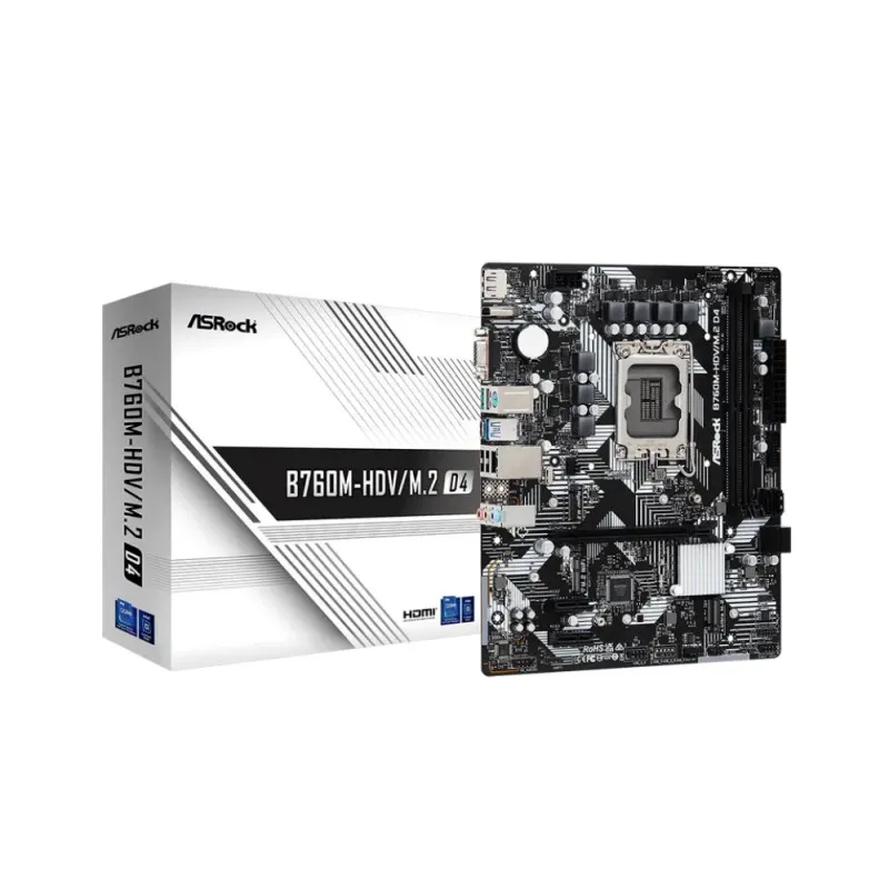Placa de baza ASRock B760M-HDV/M.2 D4