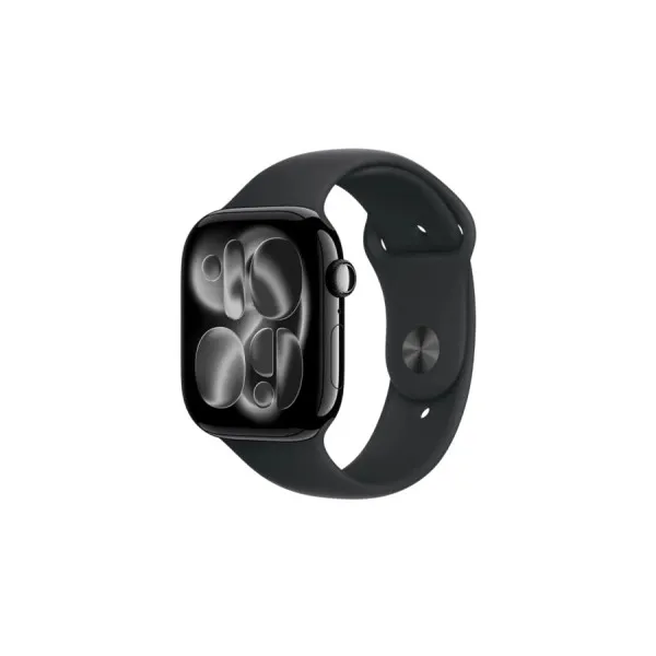 Smartwatch Apple Watch Series 11 GPS, 46mm Jet Black Aluminium Case with Black Sport Band - M/L, MEUX4