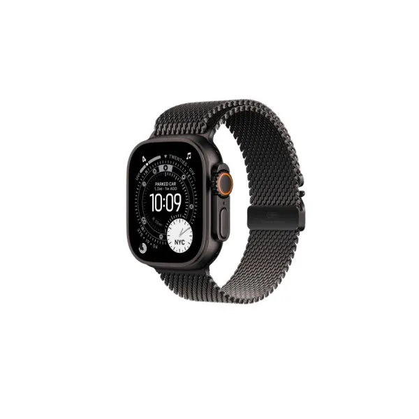Smartwatch Apple Watch Ultra 3 GPS + Cellular, 49mm Black Titanium Case with Black Titanium Milanese Loop - Large, MF1T4 EU