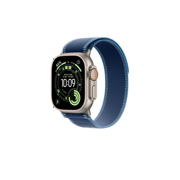 Smartwatch Apple Watch Ultra 3 GPS + Cellular, 49mm Natural Titanium Case with Blue/Bright Blue Trail Loop - M/L, MF1H4 EU