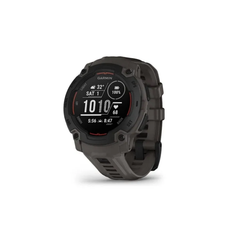 Умные часы Garmin Instinct E – 45 mm, Black with Charcoal Band