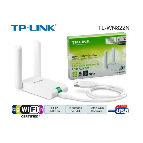 Cartela de retea TP-Link TL-WN822N