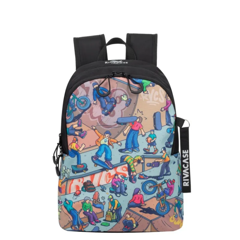 Рюкзак для ноутбука Rivacase 5420, 12L Skaters, Black