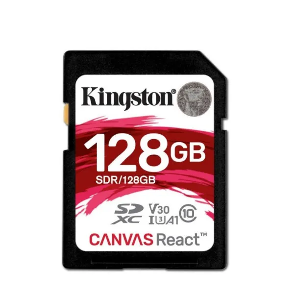 Card de memorie SD 128GB Kingston Canvas React Plus SDR2/128GB