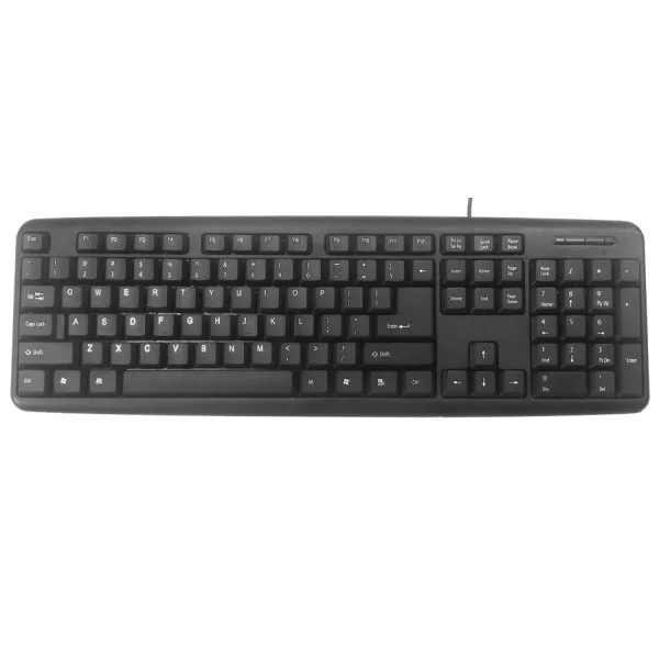 Клавиатура Gembird KB-U-103, EN/RU, Black