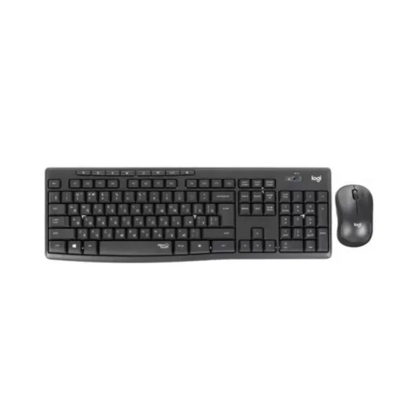 Keyboard Logitech MK295 Silent, EN/RU, Graphite